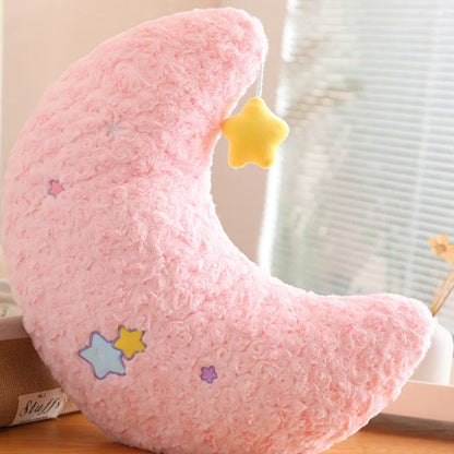 Coussin Peluche Étoile & Lune